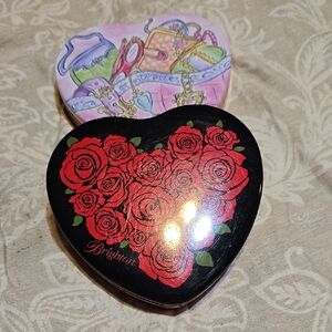 Brighton Black and Red Heart-Shaped Jewelry Box